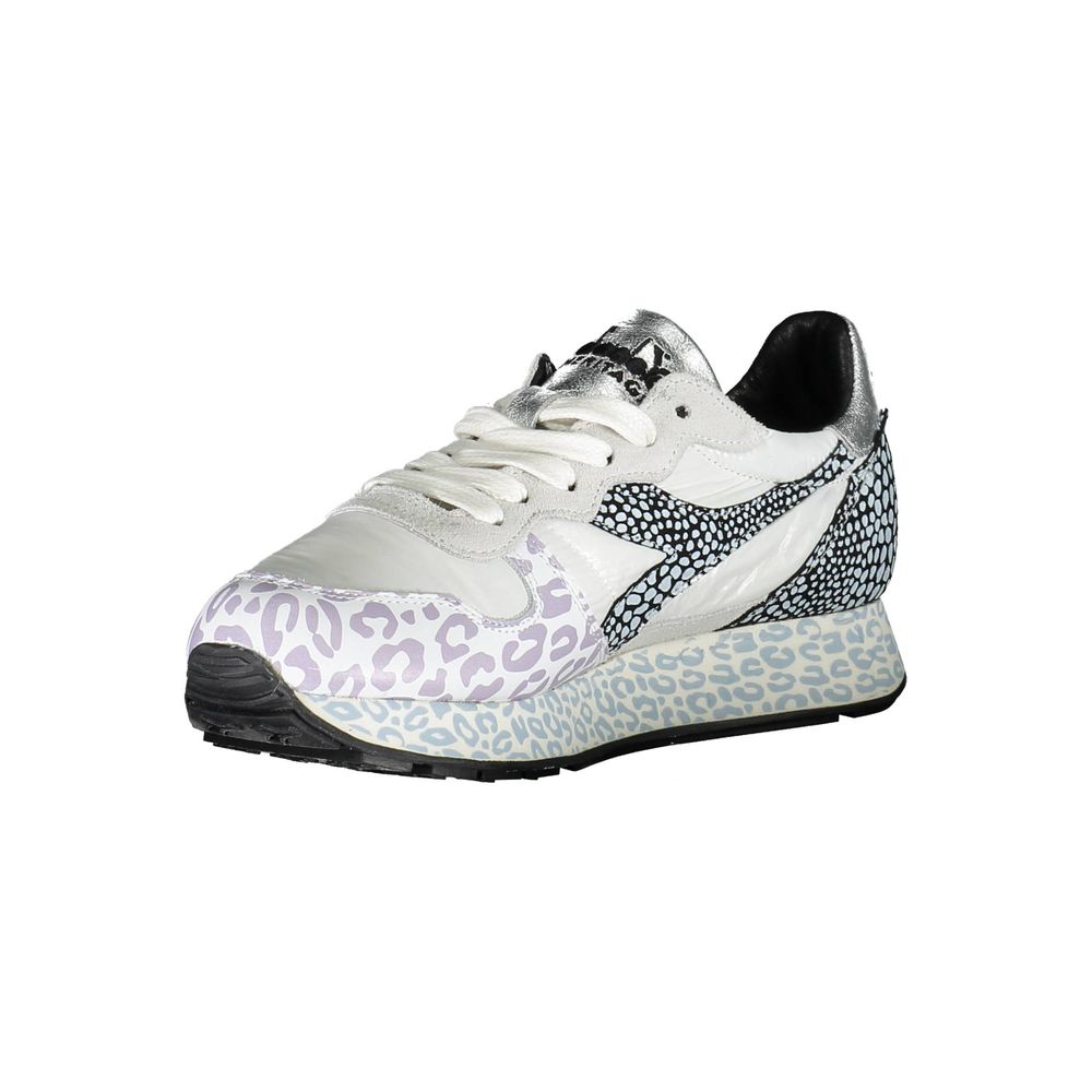 Diadora White Fabric Women Sneaker - ACCEXO
