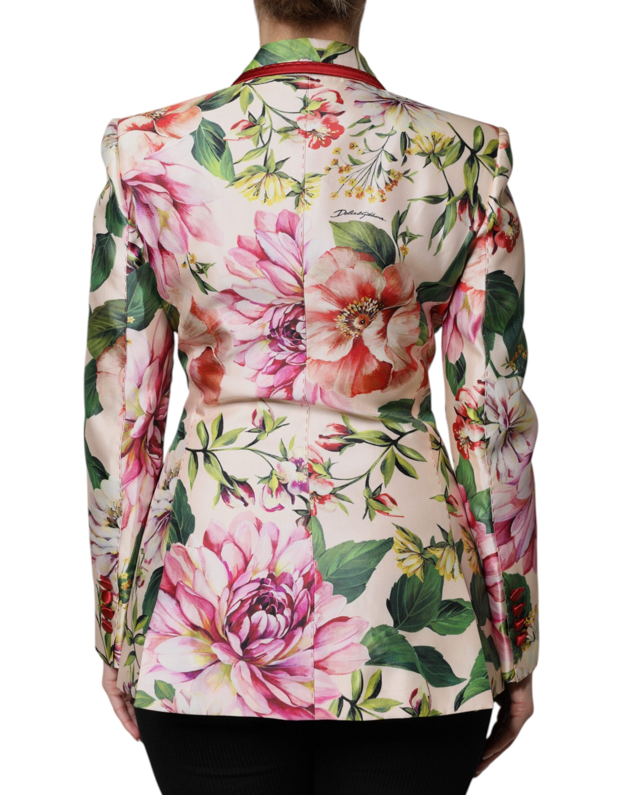 Dolce & Gabbana Multicolor Floral Double Breasted Jacket - ACCEXO