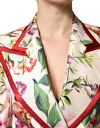 Dolce & Gabbana Multicolor Floral Double Breasted Jacket - ACCEXO