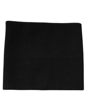 Dolce & Gabbana Black Cashmere Knitted Square Handkerchief Scarf for Men