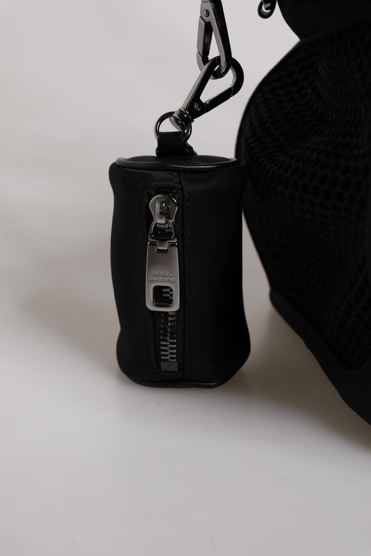 Dolce & Gabbana Black Shoulder Strap Pet Carry Logo Plaque Bag for Men