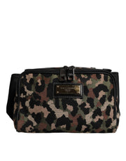 Dolce & Gabbana Multicolor Leopard DG Logo Belt Waist Fanny Pack Bag - ACCEXO