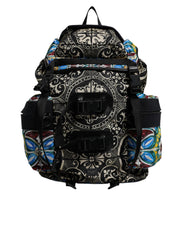 Dolce & Gabbana Multicolor Maiolica Print Nylon Backpack Bag - ACCEXO