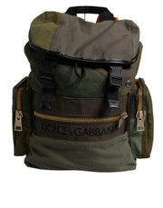 Dolce & Gabbana Military Green Patchwork Travel Backpack Bag for Men