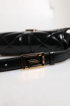 Versace Black Calf Leather Quilted Shoulder Strap Bag - ACCEXO