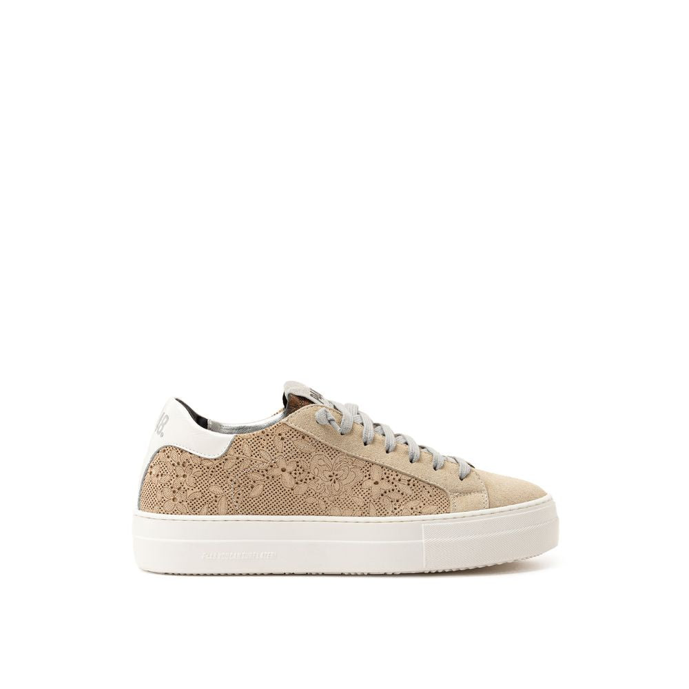 P448 Beige Leather Sneaker - ACCEXO
