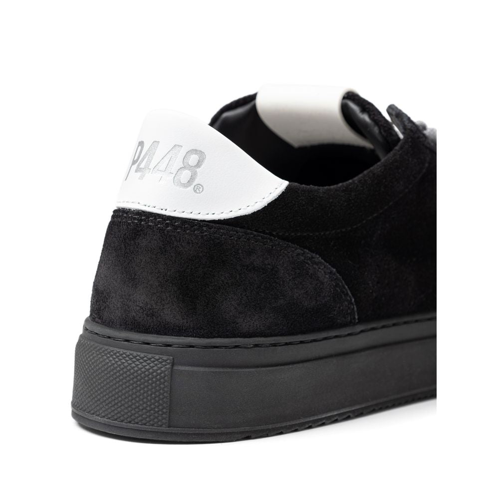 P448 Black Suede Leather Sneaker - ACCEXO