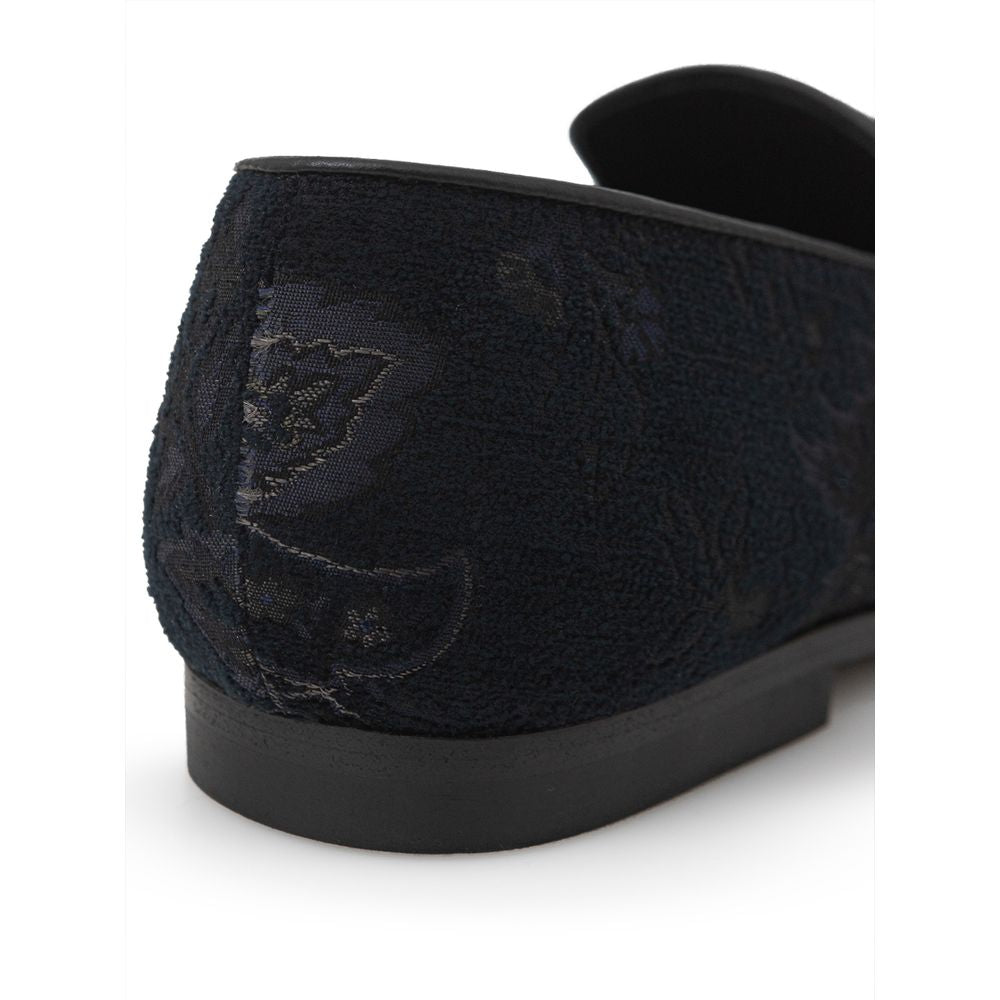 Etro Blue Leather Slip-On Loafer - ACCEXO