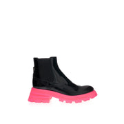 Alexander McQueen Black Leather Chelsea Boots