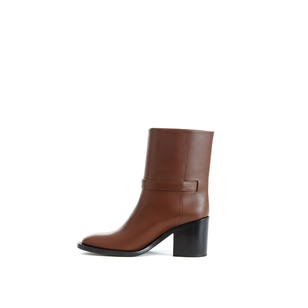 Burberry Brown Leather Ankle Boots Secondary image