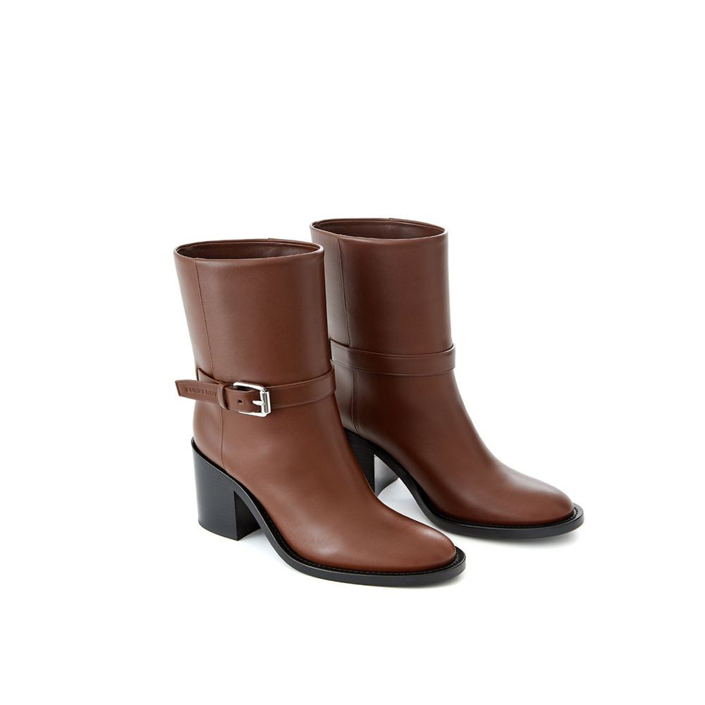 Burberry Brown Leather Boot - ACCEXO