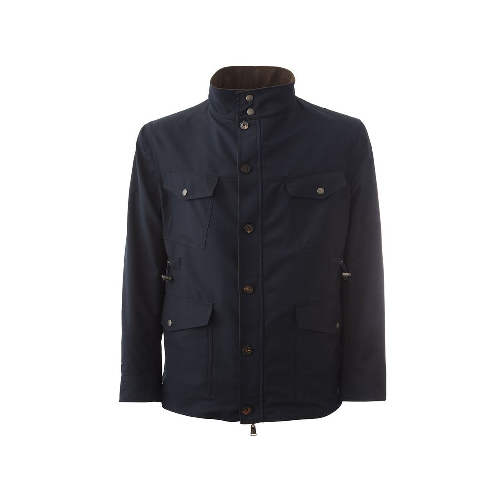 Lardini Elegant Wool Blue Jacket for Men - ACCEXO