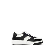 Dsquared² Black And White Leather Sneaker - ACCEXO