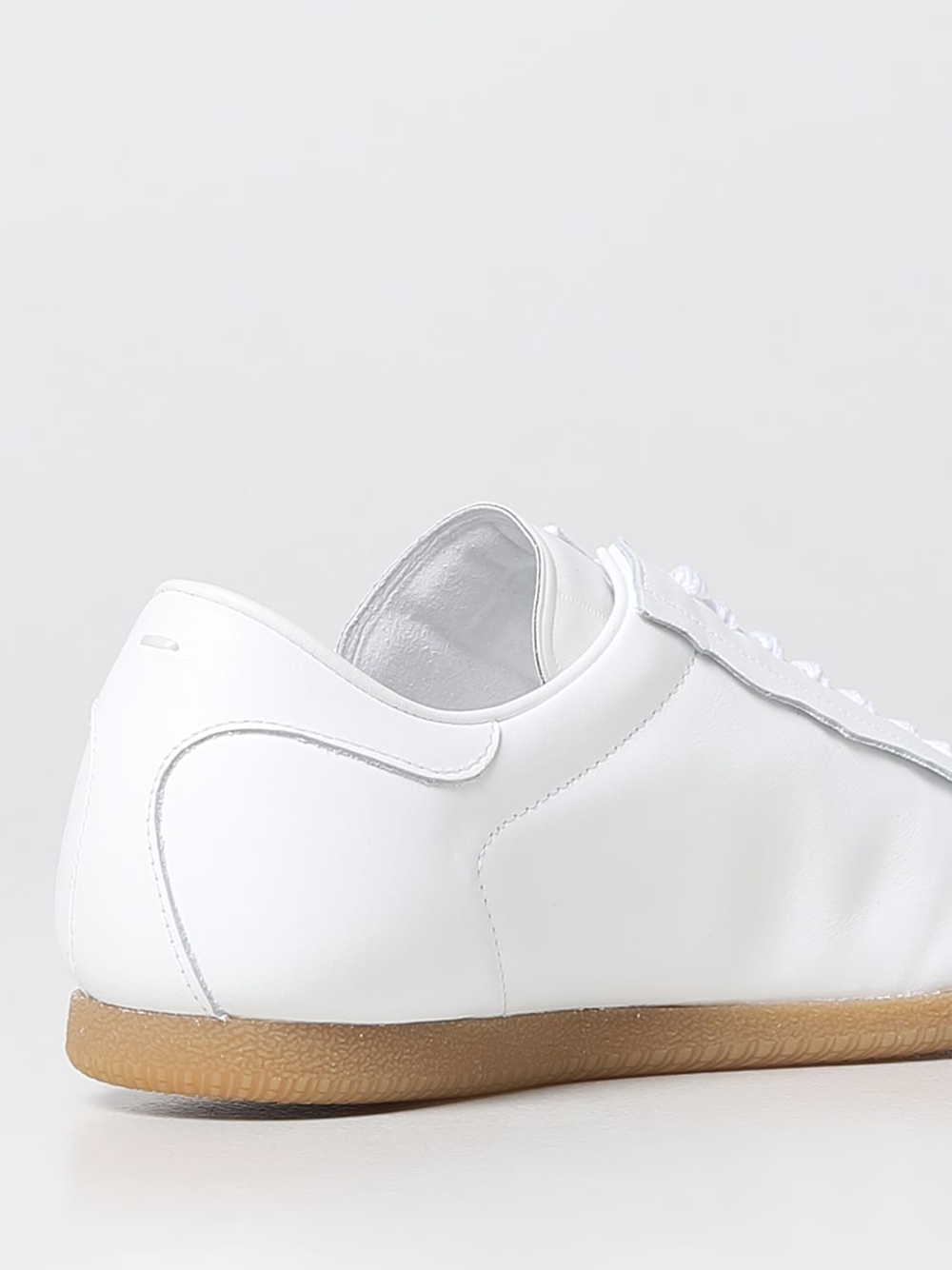 Maison Margiela Low Featherlight Leather And Suede Sneakers - ACCEXO