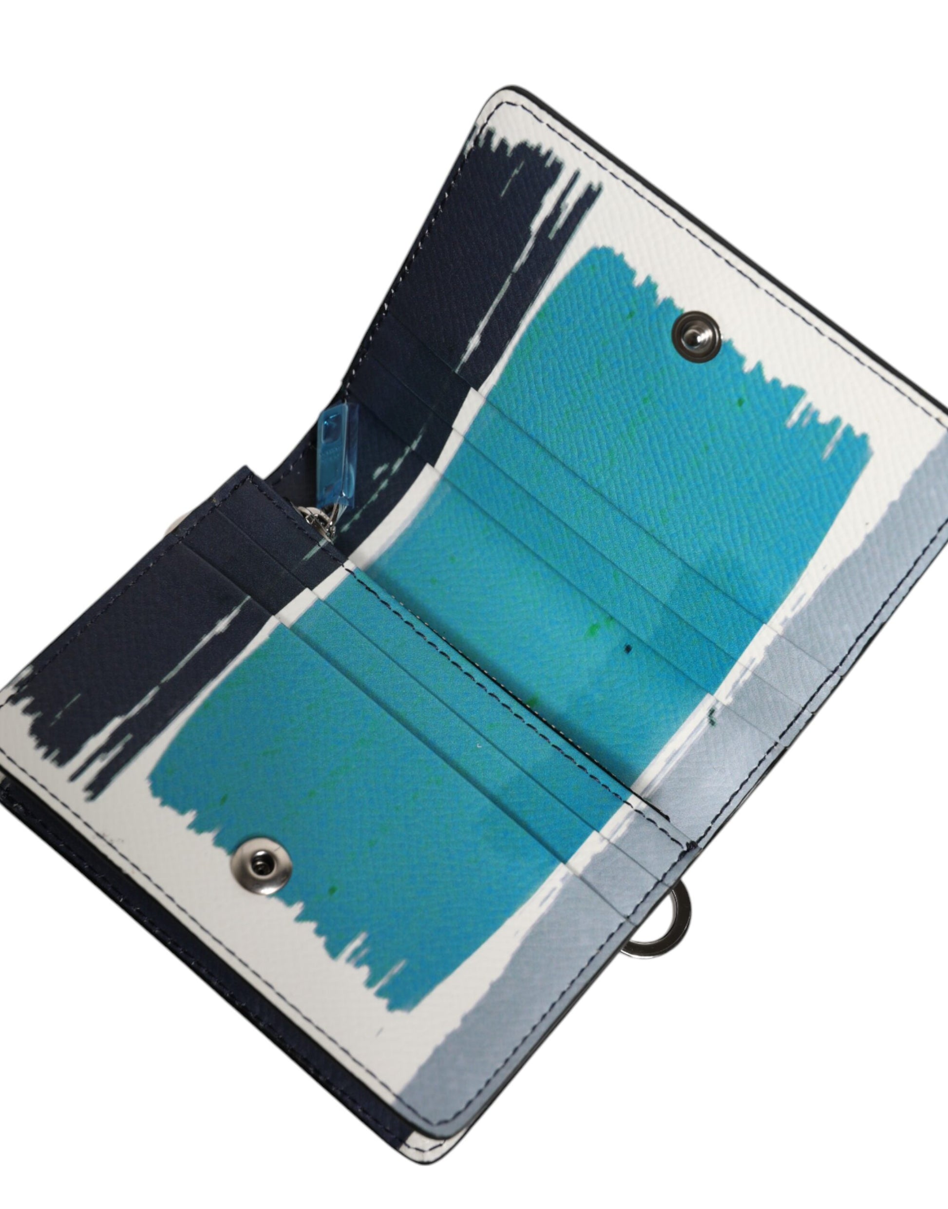 Dolce & Gabbana Multicolor Leather DG Logo Bifold Card Holder Wallet - ACCEXO