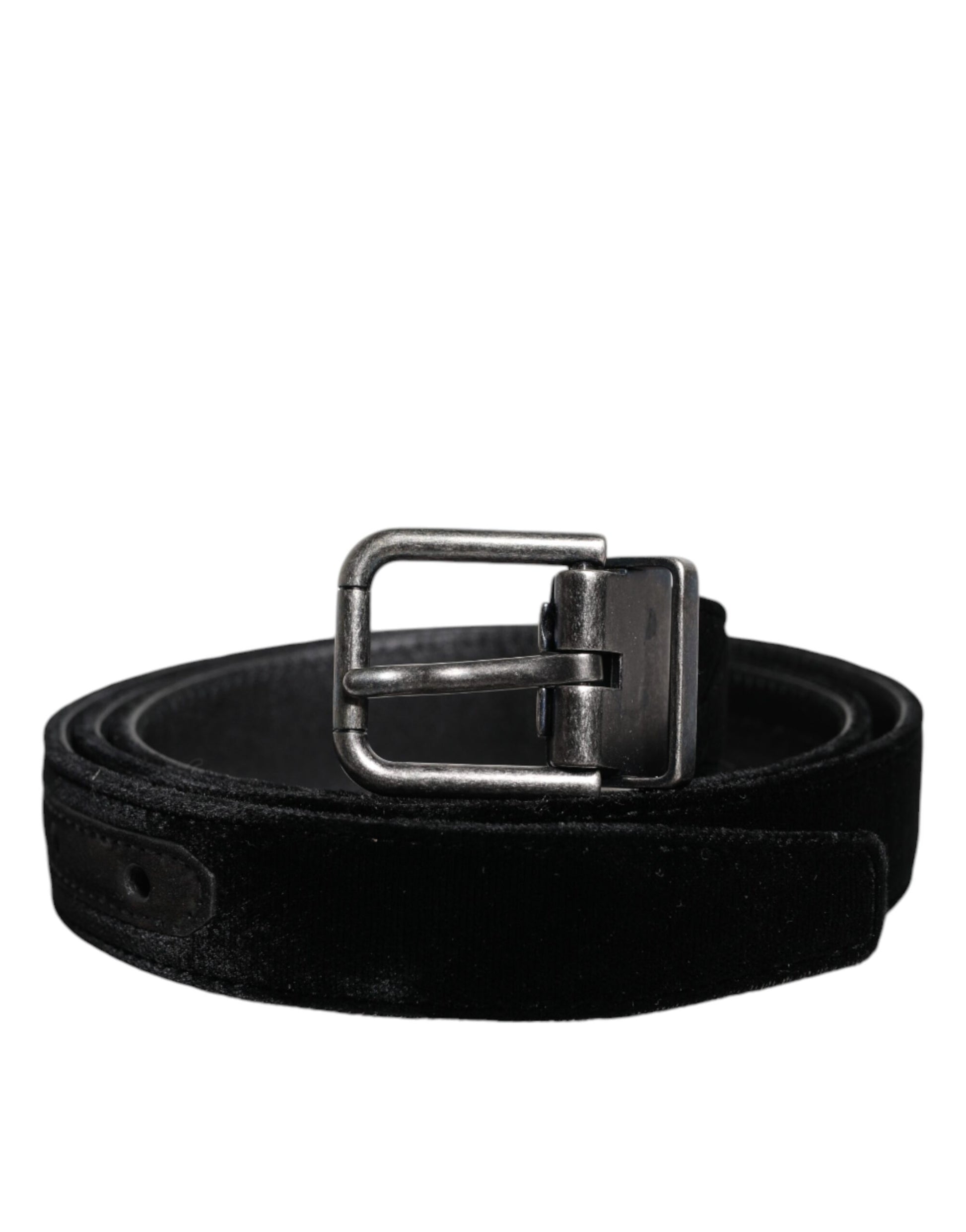 Dolce & Gabbana Black Leather Metal Buckle Classic Belt - ACCEXO