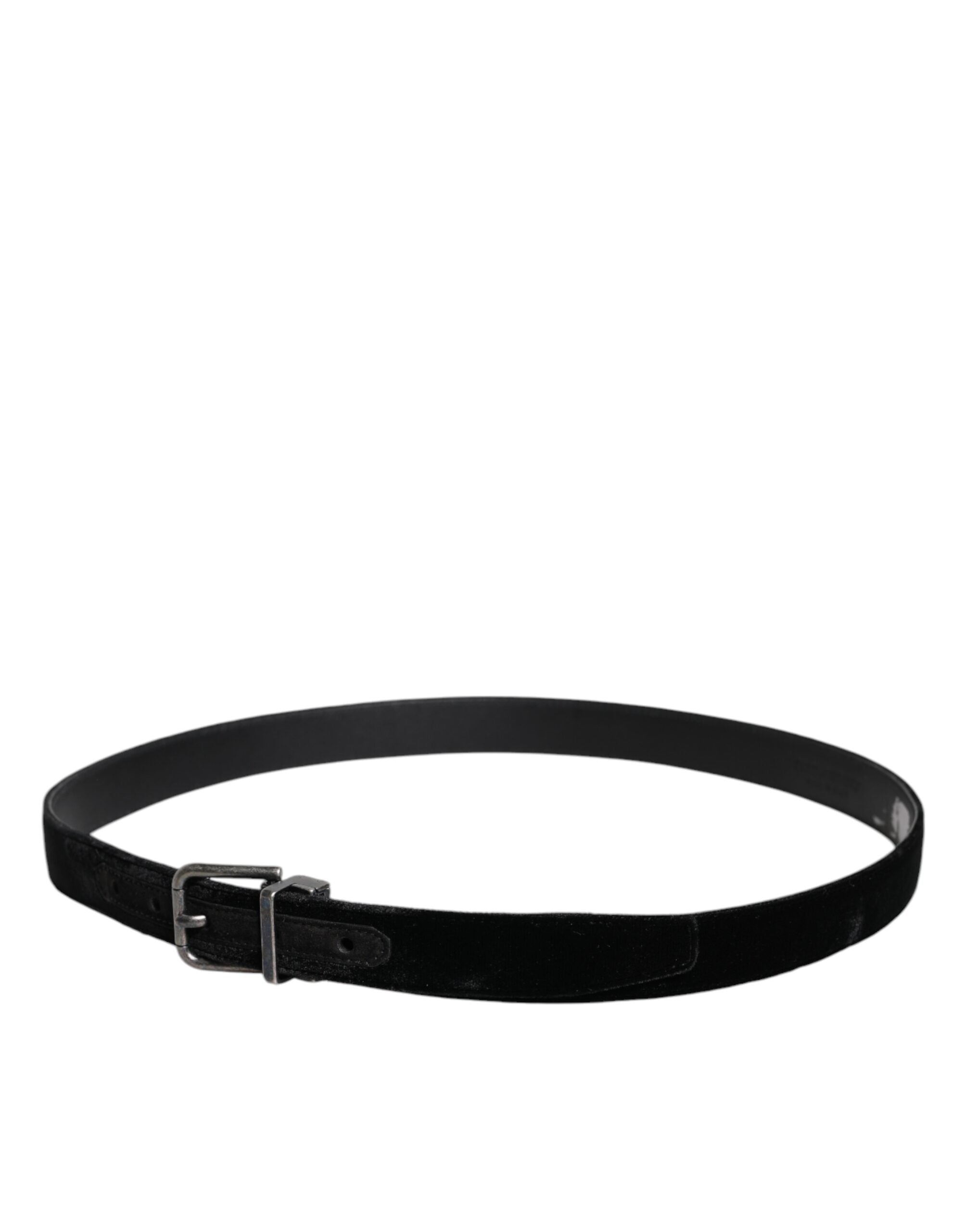 Dolce & Gabbana Black Leather Metal Buckle Classic Belt - ACCEXO