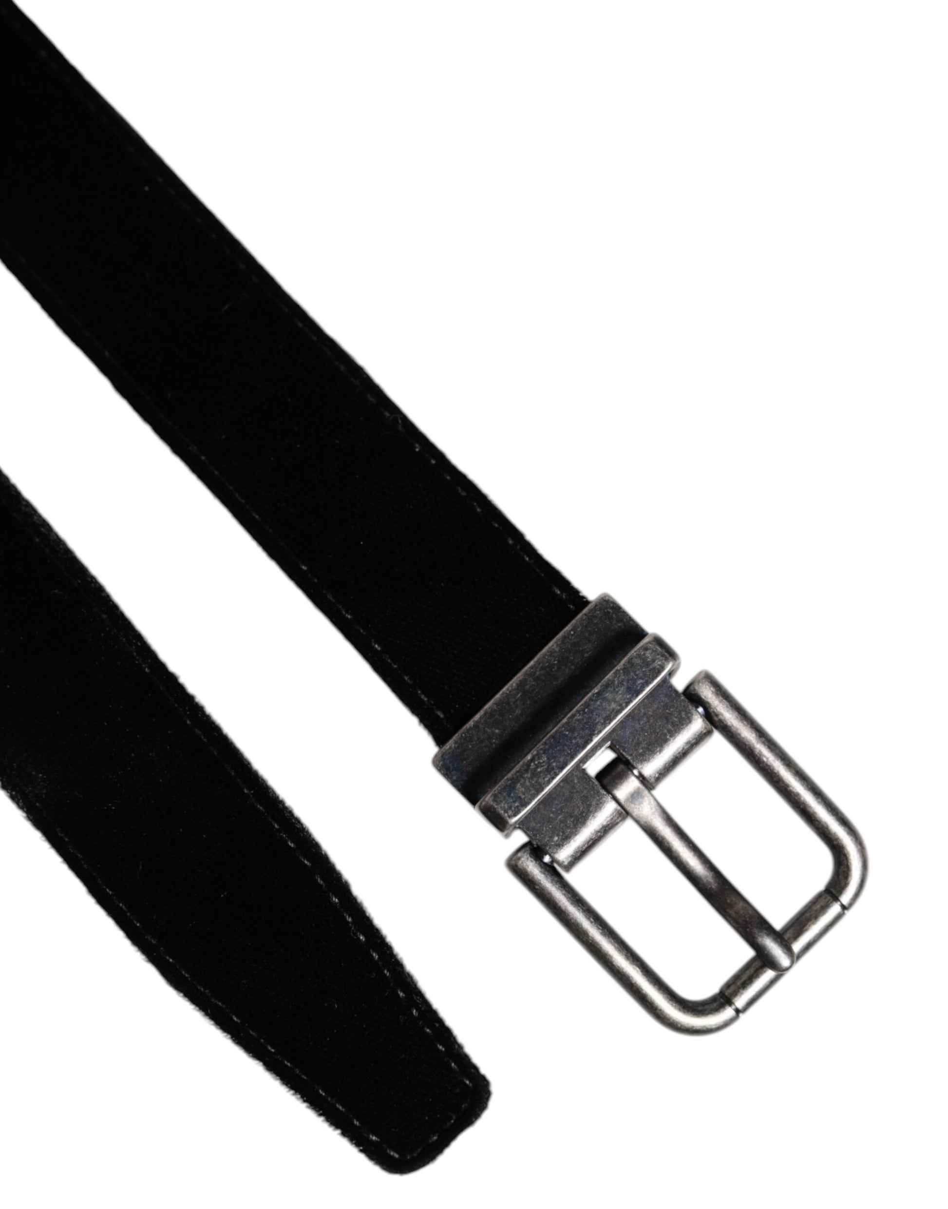 Dolce & Gabbana Black Leather Metal Buckle Classic Belt - ACCEXO