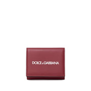 Dolce & Gabbana Red Leather Di Calfskin Wallet - ACCEXO