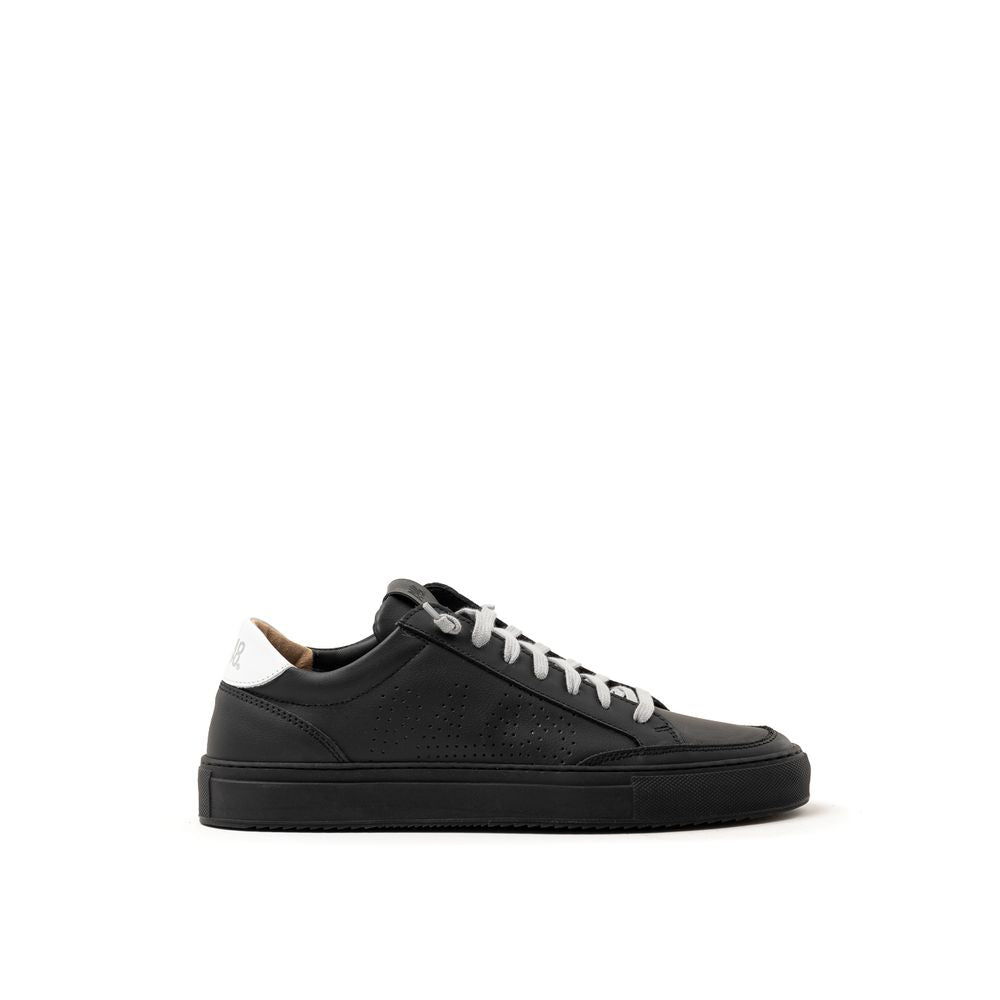 P448 Black Leather Sneaker - ACCEXO