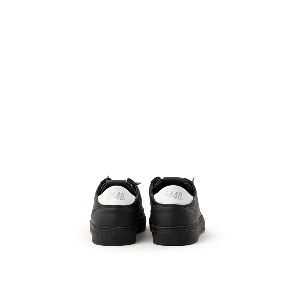 P448 Black Leather Sneaker - ACCEXO