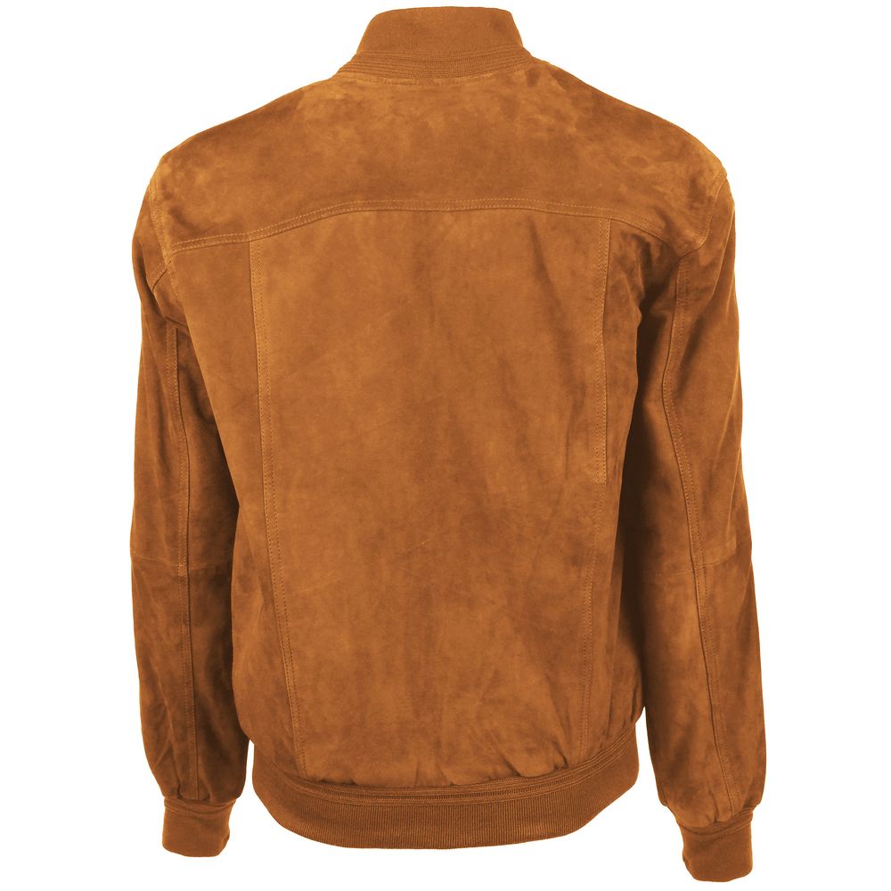 Emilio Romanelli Brown Calfskin Jacket - ACCEXO