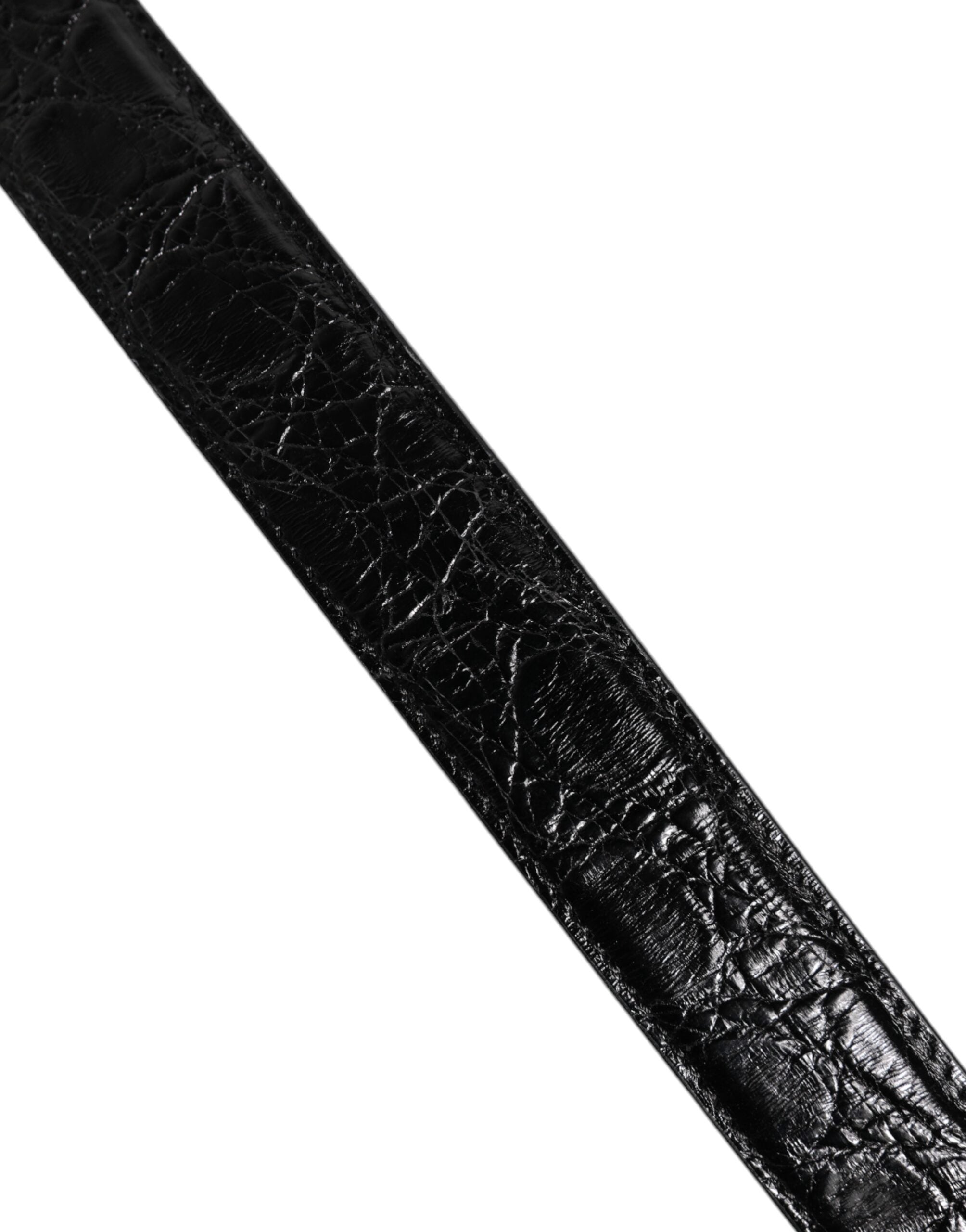 Dolce & Gabbana Black Alligator Leather Bag Shoulder Strap - ACCEXO