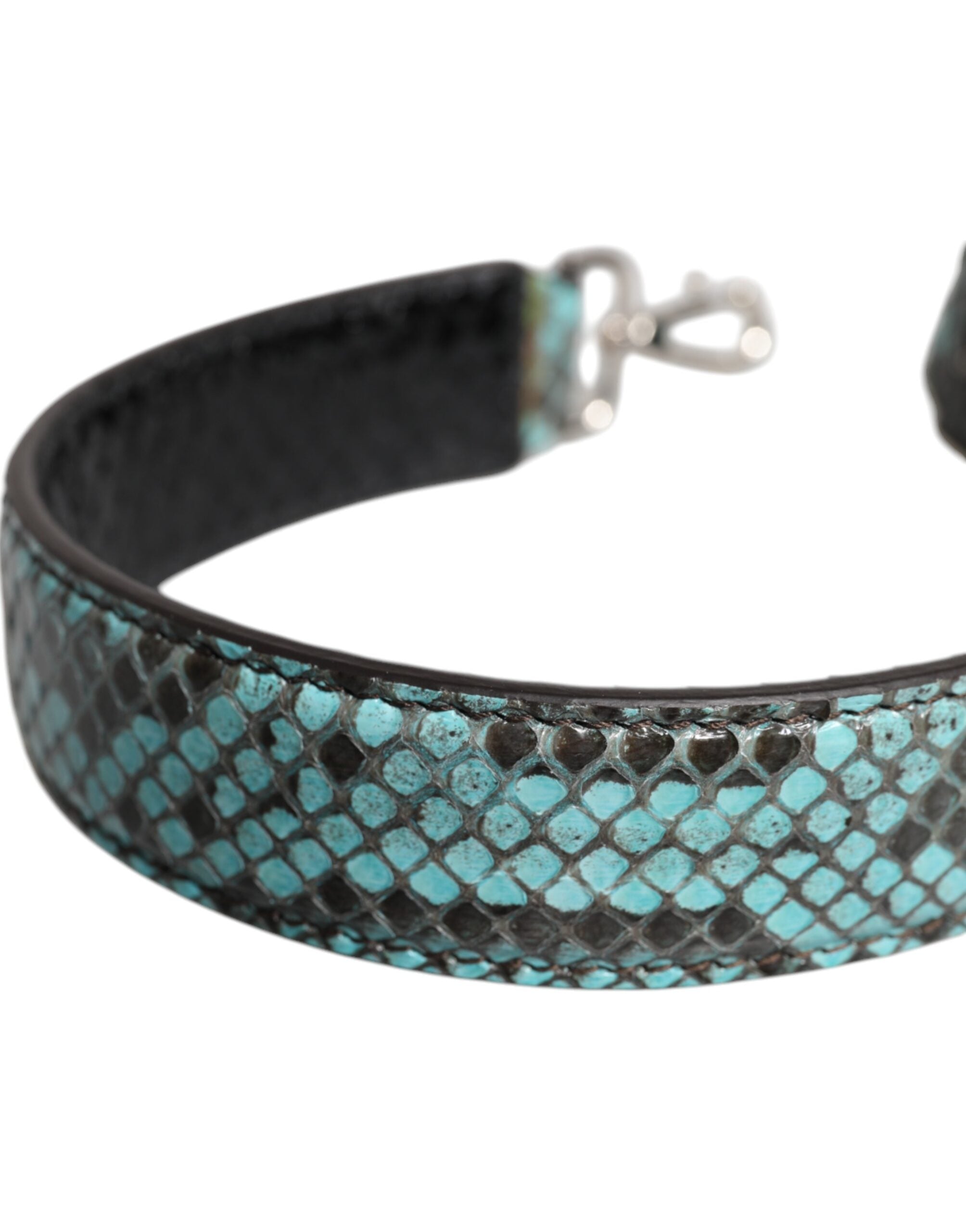 Dolce & Gabbana Black Blue Exotic Leather Bag Shoulder Strap - ACCEXO