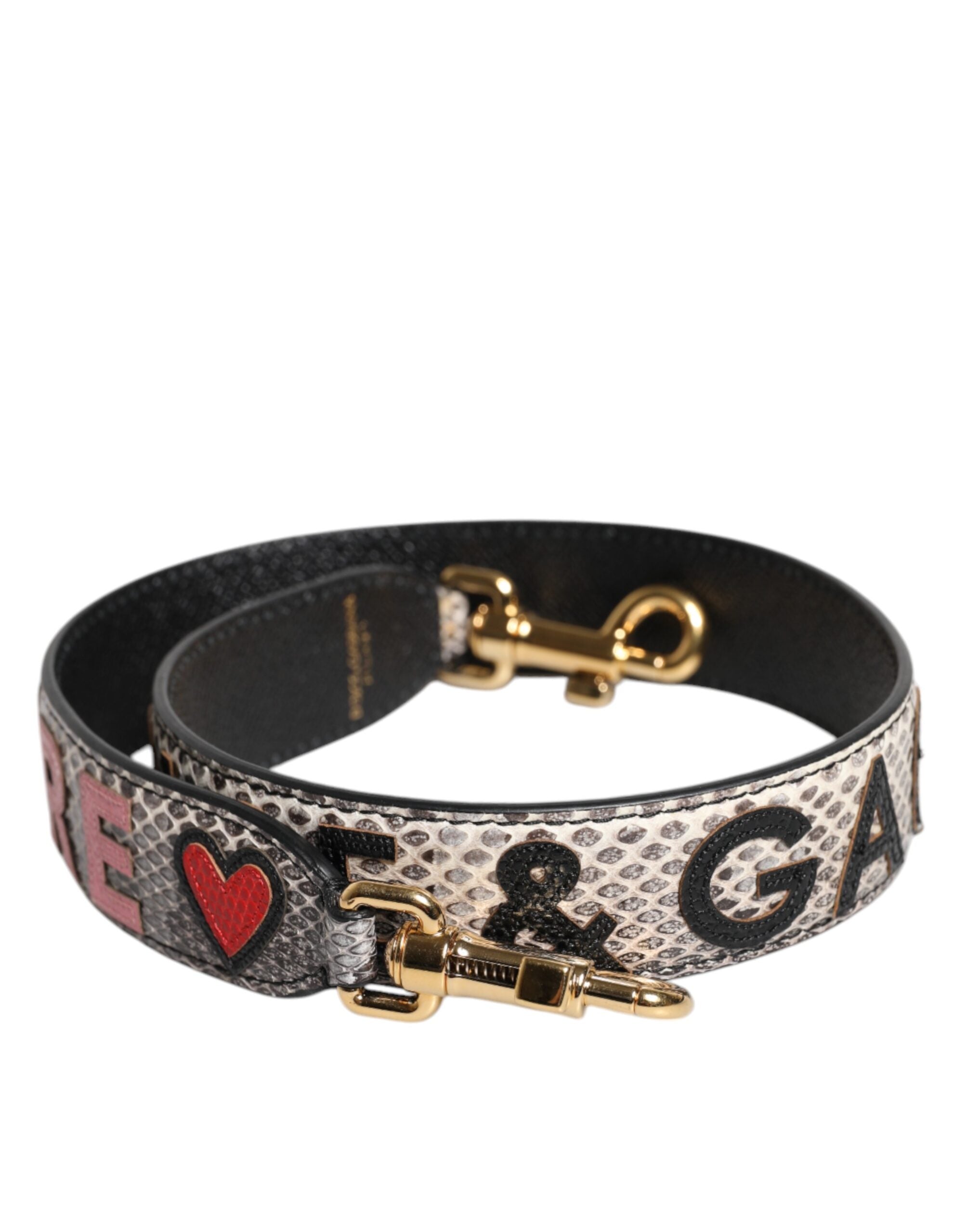 Dolce & Gabbana Multicolor DG AMORE Patch Bag Shoulder Strap - ACCEXO