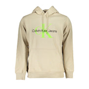 Calvin Klein Beige Cotton Men's Sweatshirt