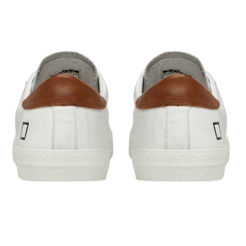 D.A.T.E White Leather Sneaker - ACCEXO