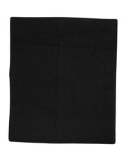 Dolce & Gabbana Black Cashmere Knitted Neck Warmer Foulard Scarf for Women