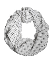 Dolce & Gabbana White Polka Dots Polyester Wrap Shawl Scarf for Women