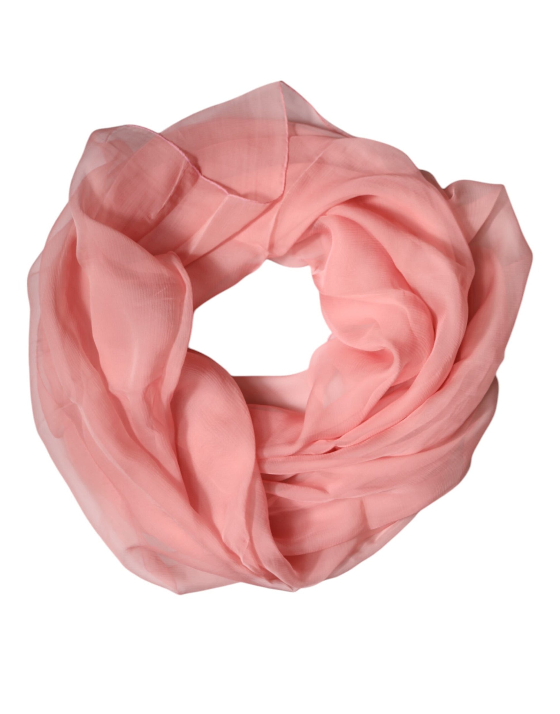 Dolce & Gabbana Pink Silk Rectangle Women Wrap Shawl Scarf - ACCEXO