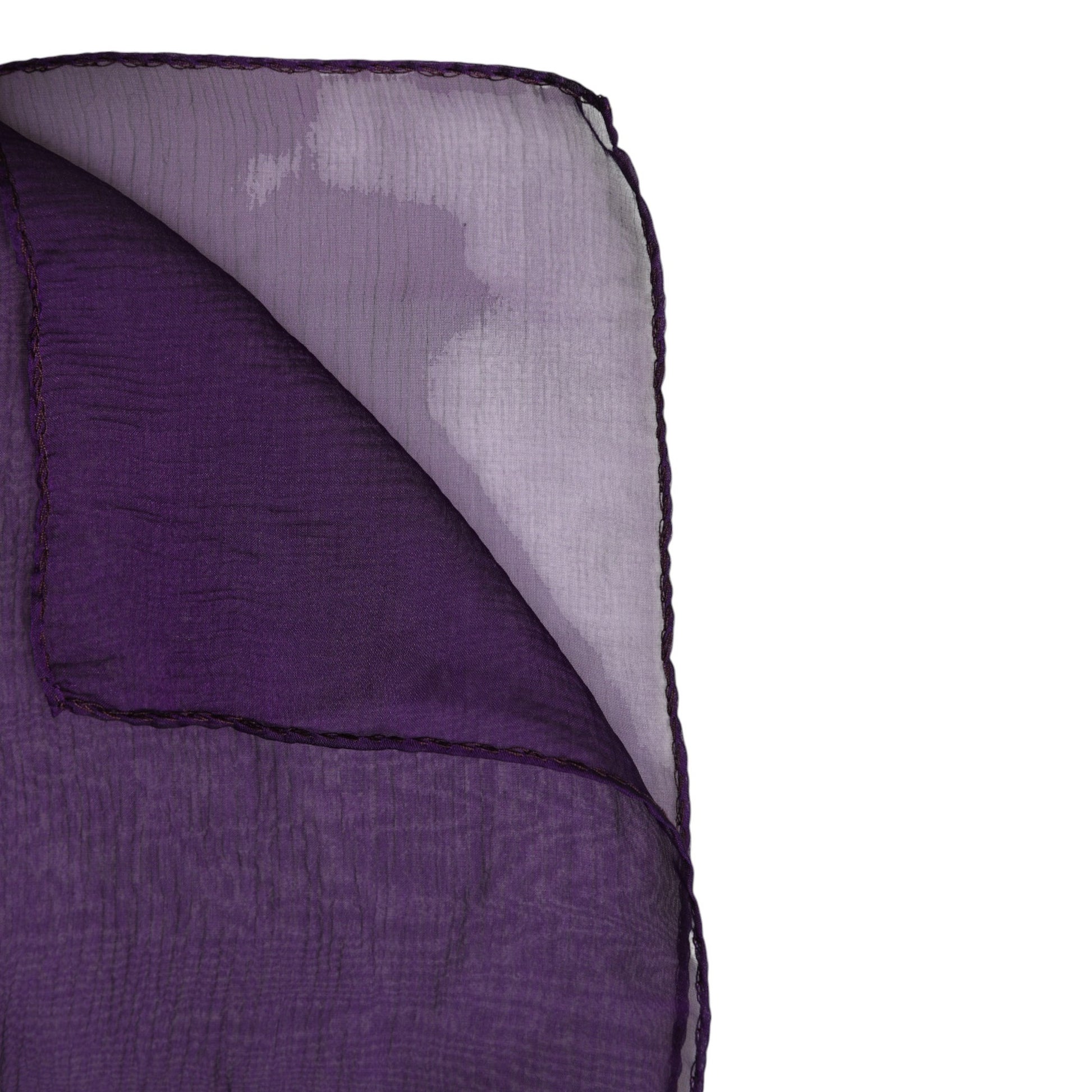 Dolce & Gabbana Purple Silk Rectangle Wrap Shawl Scarf - ACCEXO