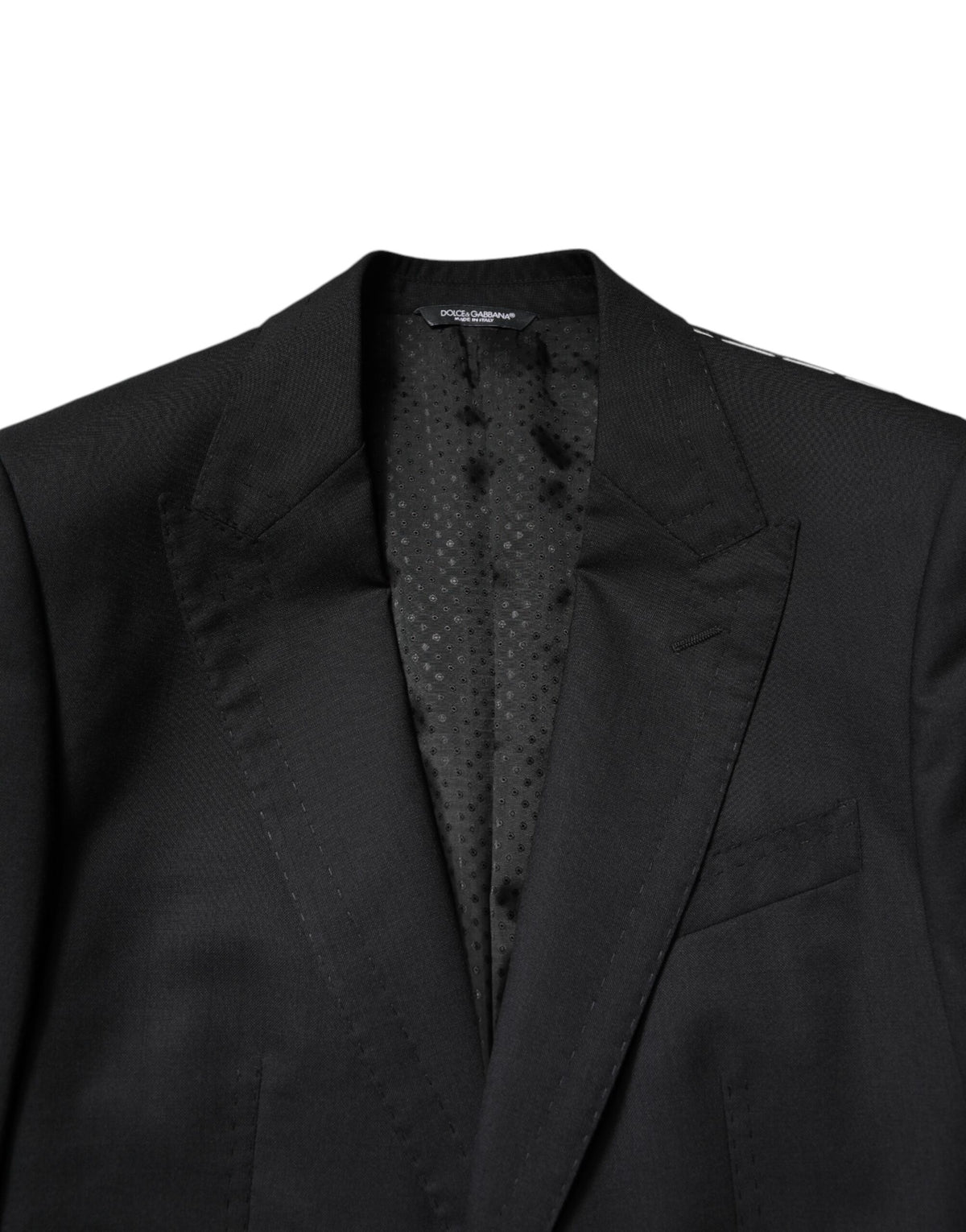 Dolce & Gabbana Black Single Breasted Formal Blazer with Vest