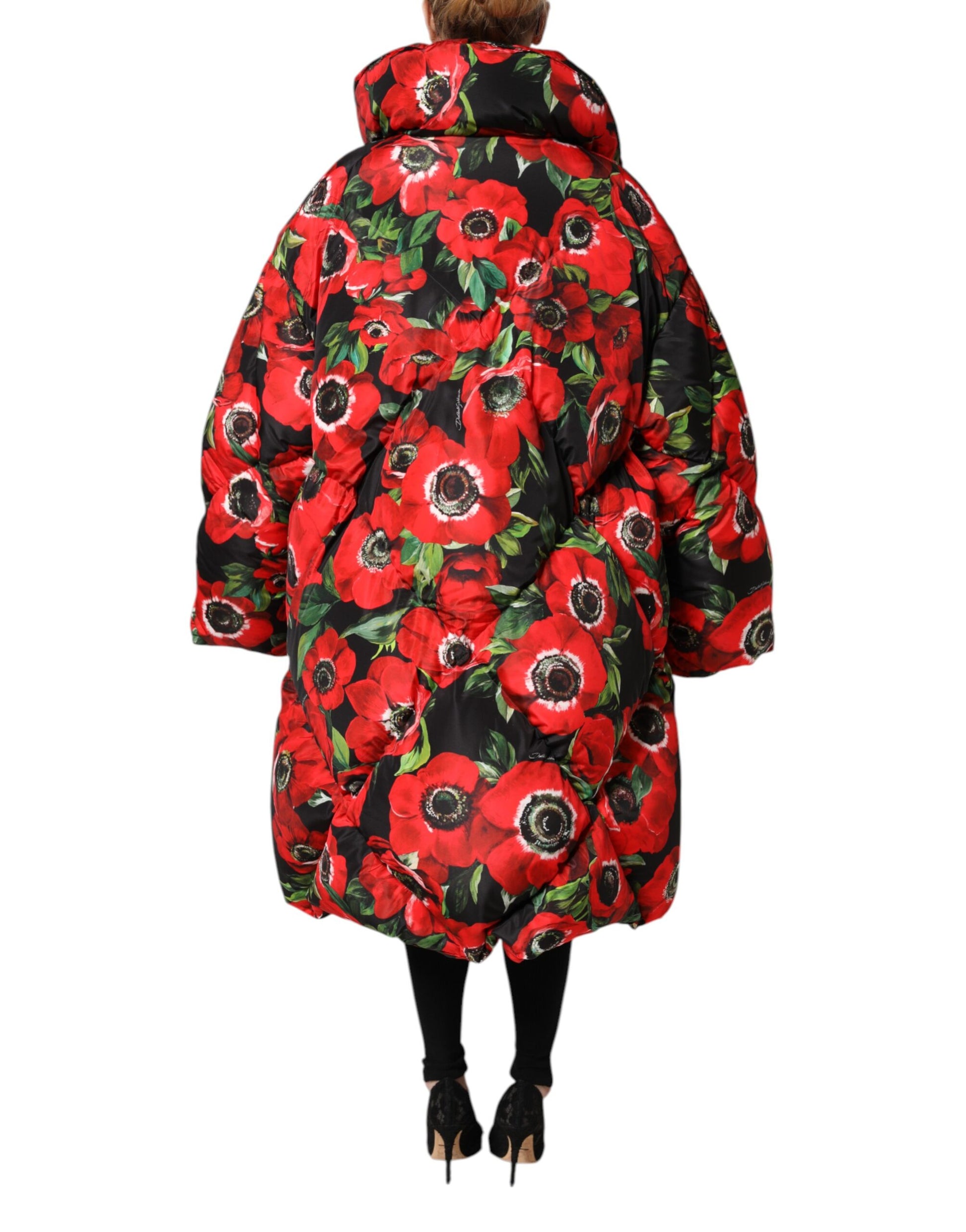 Dolce & Gabbana Multicolor Floral Full Zip Padded Jacket - ACCEXO