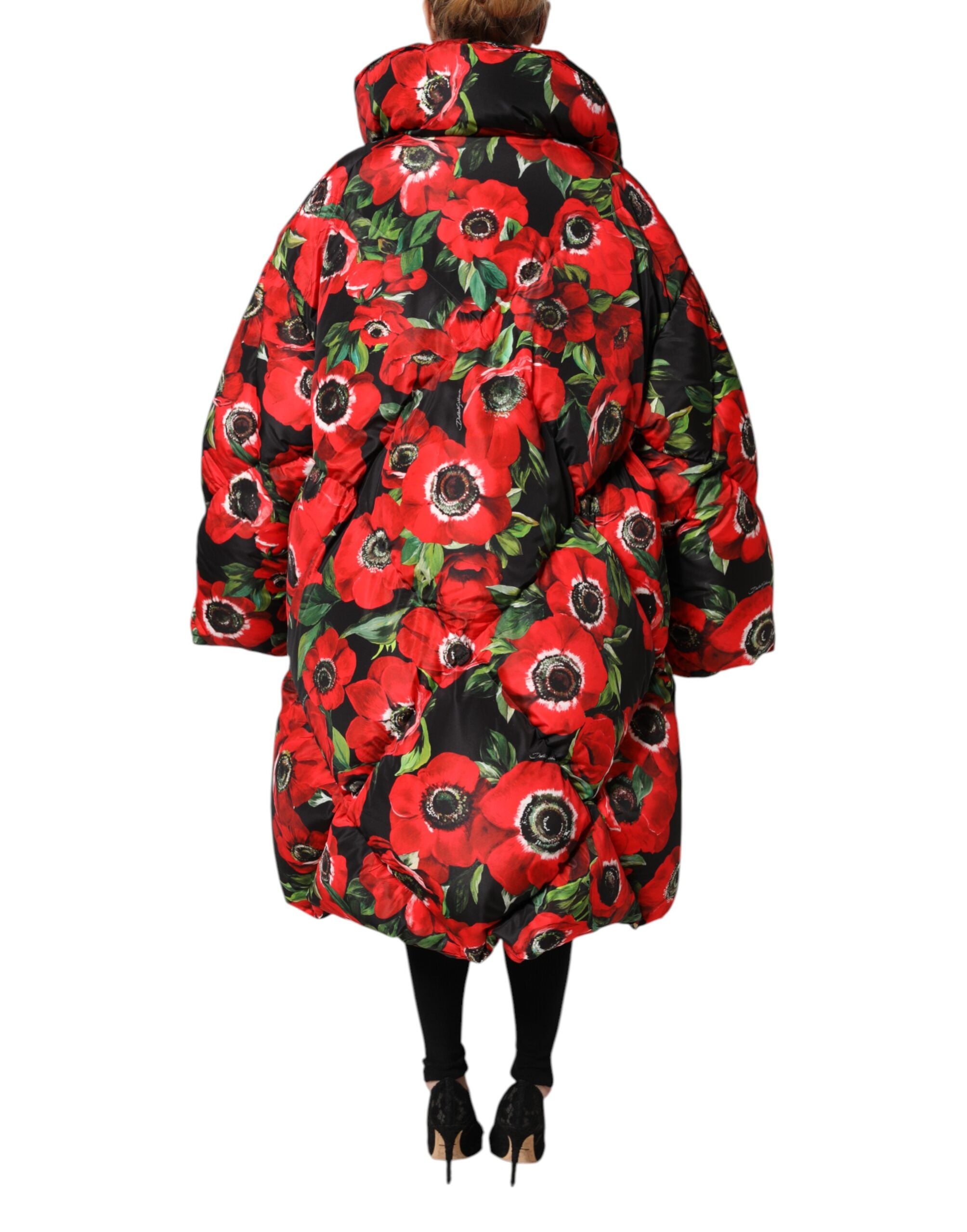 Dolce & Gabbana Multicolor Floral Full Zip Padded Jacket - ACCEXO