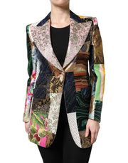 Dolce & Gabbana Multicolor Floral Patchwork Jacquard Jacket for Women