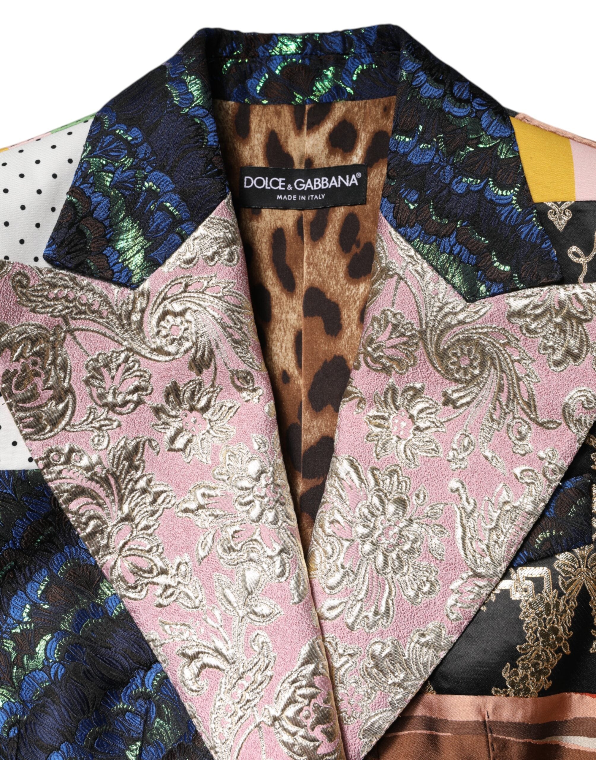 Dolce & Gabbana Multicolor Floral Patchwork Jacquard Jacket - ACCEXO