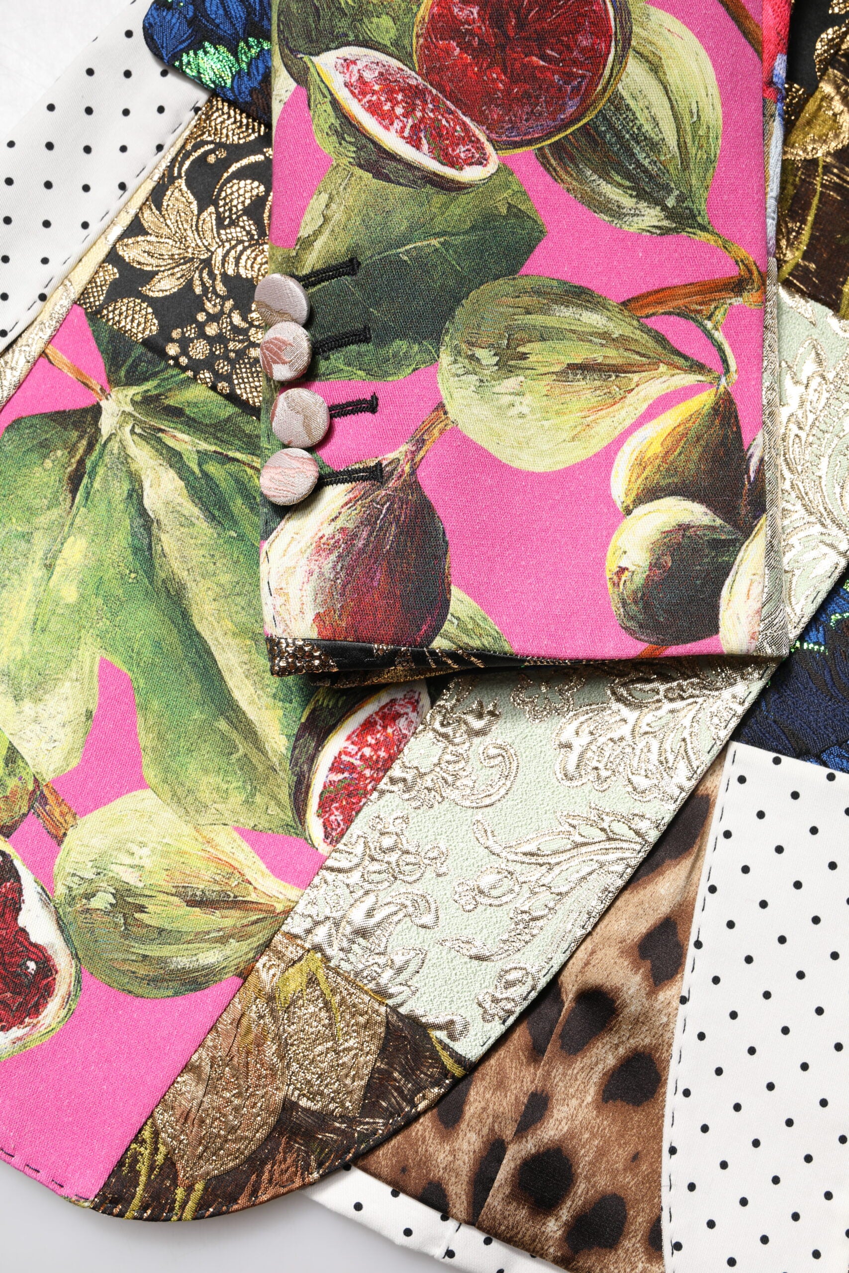 Dolce & Gabbana Multicolor Floral Patchwork Jacquard Jacket - ACCEXO