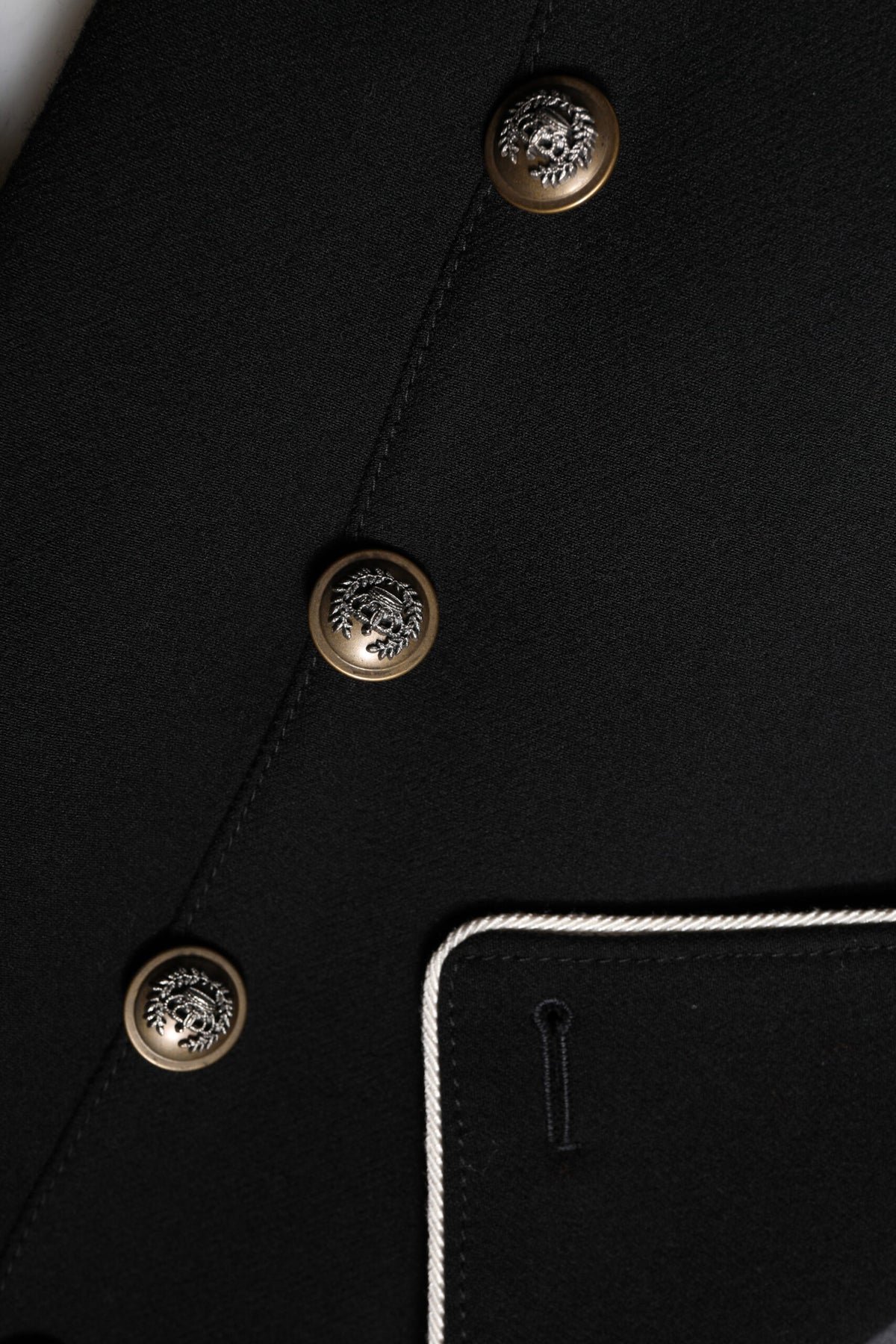 Dolce & Gabbana Black Wool Double Breasted Blazer Jacket for Women