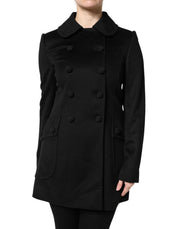 Dolce & Gabbana Black Wool Sartoria Italiano Blazer Jacket for Women