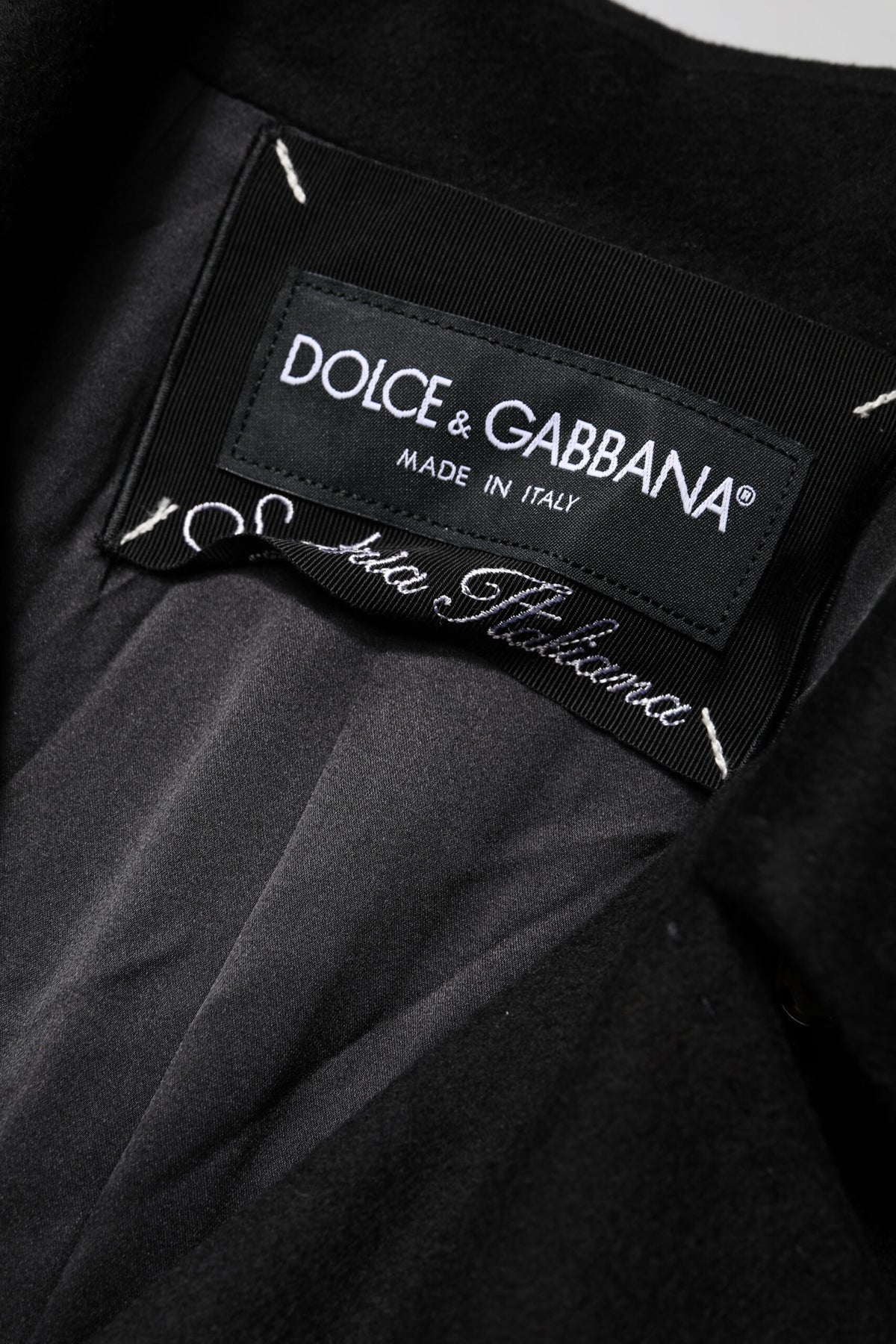 Dolce & Gabbana Black Wool Sartoria Italiano Blazer Jacket for Women