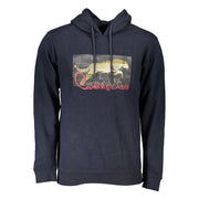 Cavalli Class Blue Cotton Men Sweatshirt