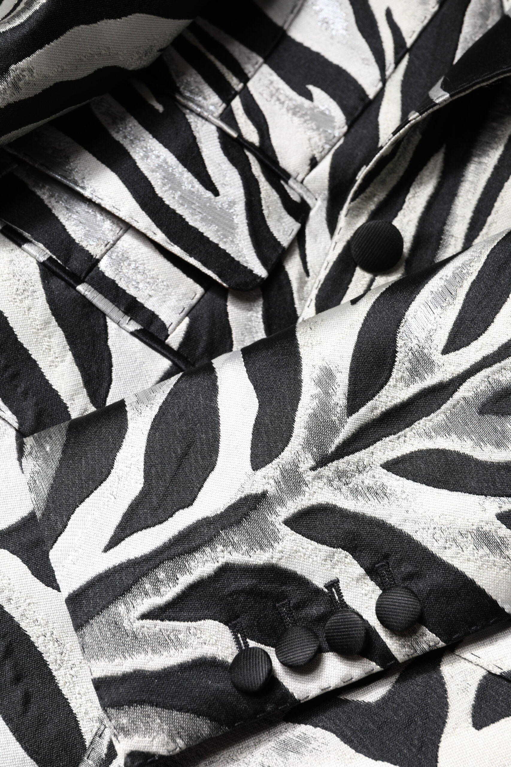 Dolce & Gabbana Black White Polyester Women Blazer Jacket - ACCEXO