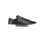 Tommy Hilfiger Black Leather Women's Sneaker
