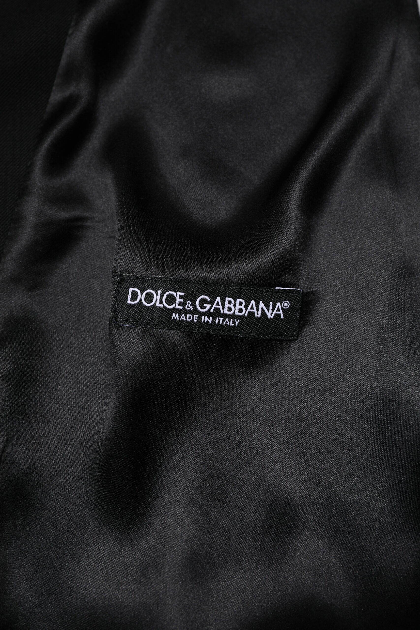 Dolce & Gabbana Black Wool Dress Formal Men Waistcoat Vest - ACCEXO