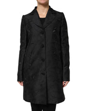 Dolce & Gabbana Black Single Breasted Trench Coat Jacket - ACCEXO