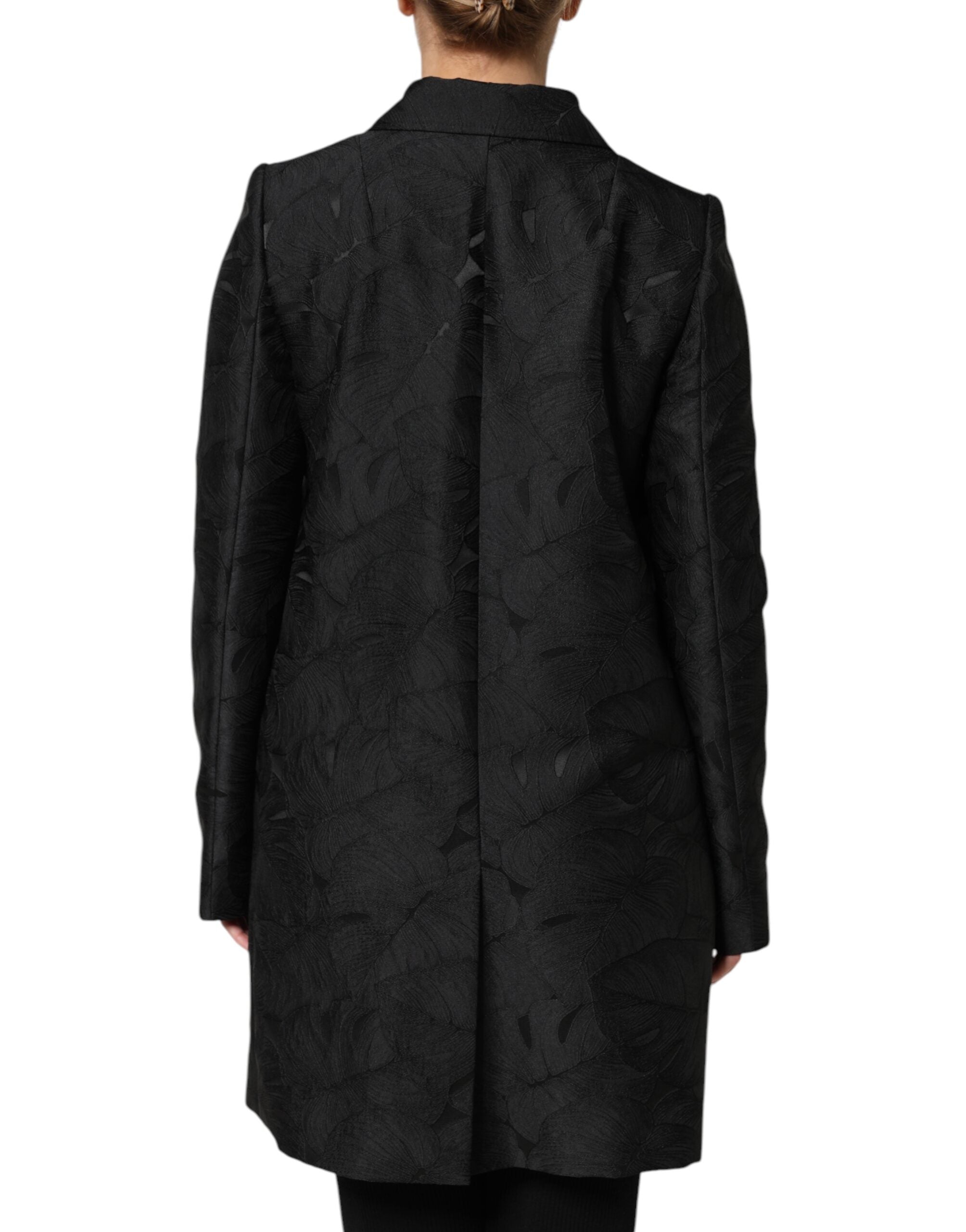 Dolce & Gabbana Black Single Breasted Trench Coat Jacket - ACCEXO